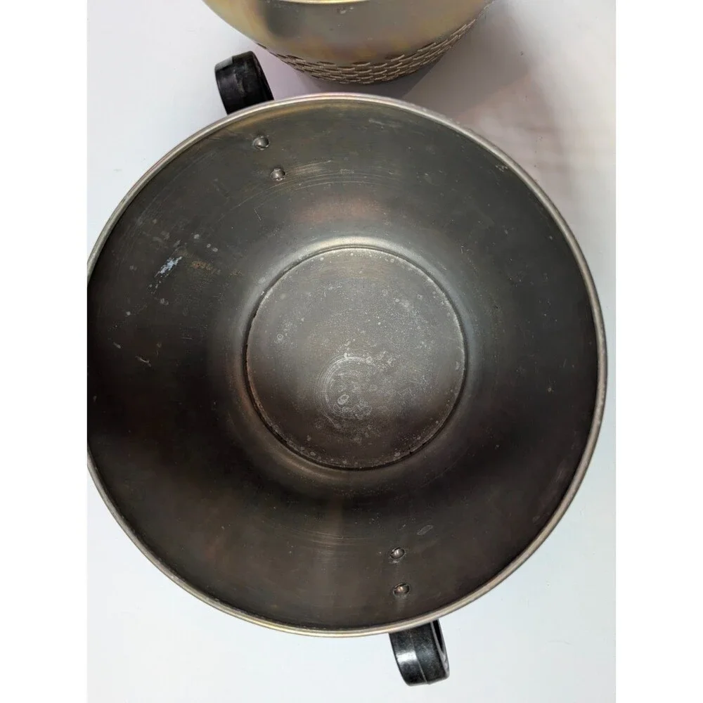Vintage Enterprise Aluminum Steamer Pot Basket Dome Lid 8.5